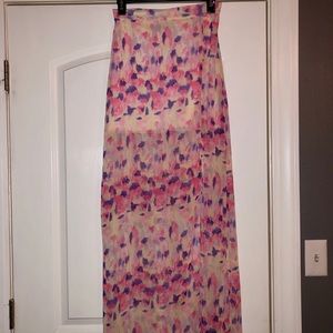 Women’s Watercolor Maxi Skirt